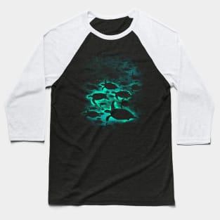 Swimming Sea Turtles Baseball T-Shirt
